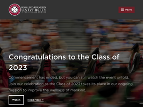 'rosalindfranklin.edu' screenshot