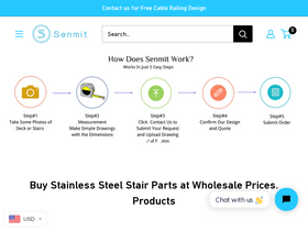 Senmit homepage screenshot