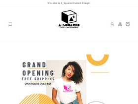 asquaredtees.com homepage screenshot