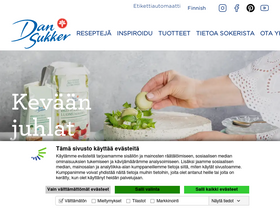 'dansukker.fi' screenshot