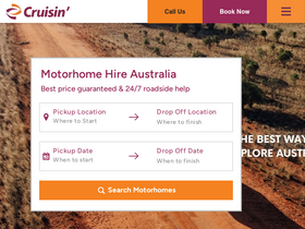 'cruisinmotorhomes.com.au' screenshot