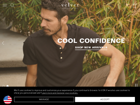 'velvet-tees.com' screenshot