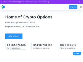 'devnetwp.delta.exchange' screenshot