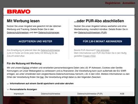 'bravo.de' screenshot
