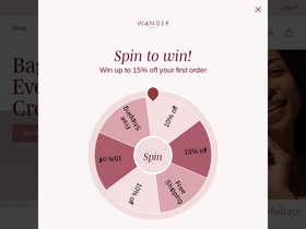 'wanderbeauty.com' screenshot