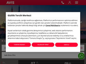 'avis.com.tr' screenshot