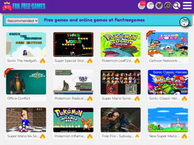 'fanfreegames.com' screenshot