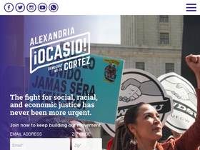 'ocasiocortez.com' screenshot