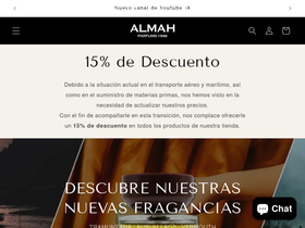 almah.com homepage screenshot