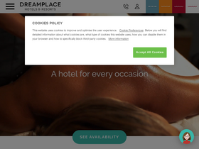 'dreamplacehotels.com' screenshot