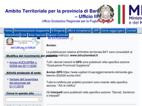 'uspbari.it' screenshot