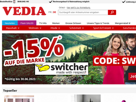 'vedia.ch' screenshot