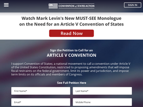 'conventionofstates.com' screenshot