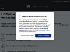 'dlanauczyciela.pl' screenshot