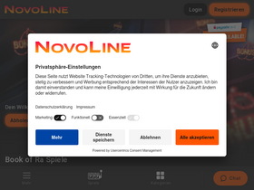 'novoline.de' screenshot