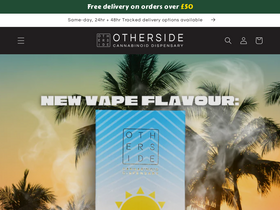 Otherside Cannabinoid Dispensary homepage screenshot