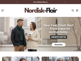 Nordisk Flair website screenshot