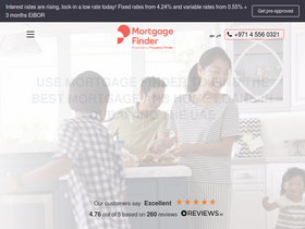 'mortgagefinder.ae' screenshot