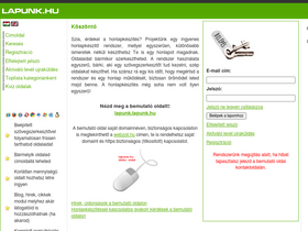 'lapunk.hu' screenshot