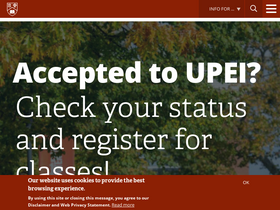 'upei.ca' screenshot