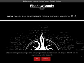 'shadowlands.es' screenshot