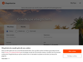 'vliegtickets.be' screenshot