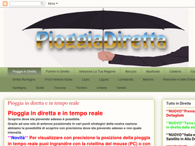 'pioggiadiretta.blogspot.com' screenshot
