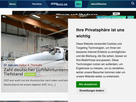 'aerobuzz.de' screenshot