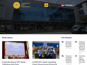 'devmahasiswa.upy.ac.id' screenshot