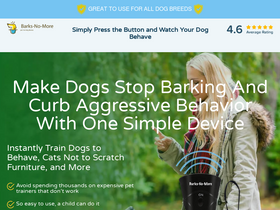 'barksnomore.com' screenshot