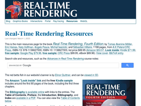 'realtimerendering.com' screenshot