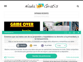 'nadaesgratis.es' screenshot