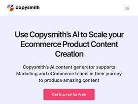 'copysmith.ai' screenshot