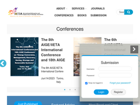 'iieta.org' screenshot