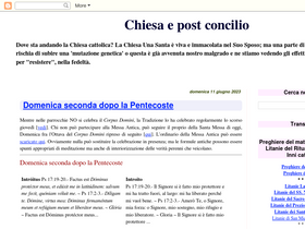 'chiesaepostconcilio.blogspot.com' screenshot