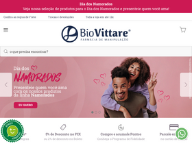 'biovittare.com.br' screenshot
