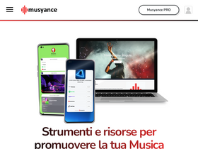 'musyance.com' screenshot