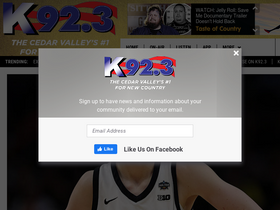 'k923.fm' screenshot
