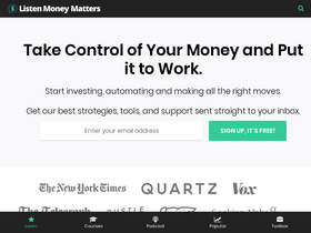 'listenmoneymatters.com' screenshot
