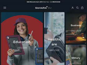 saharabiz.com homepage screenshot