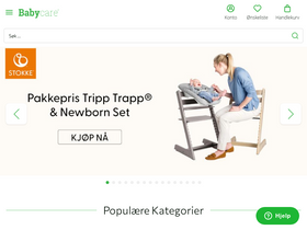 'babycare.no' screenshot