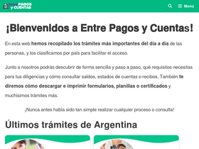 'entrepagosycuentas.com' screenshot