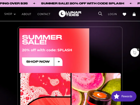 'lunartideshair.com' screenshot