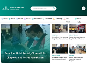 'pojoksuramadu.com' screenshot