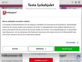 'tankesport.se' screenshot