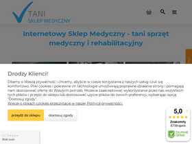 'tanisklepmedyczny.pl' screenshot