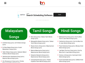 'lyricsmall.com' screenshot