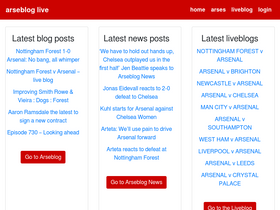 'arseblog.live' screenshot