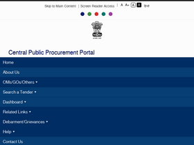 'eprocure.gov.in' screenshot