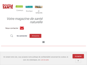 'rebelle-sante.com' screenshot